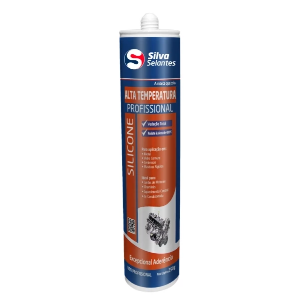 Silicone Alta Temperatura Neutro Preto 