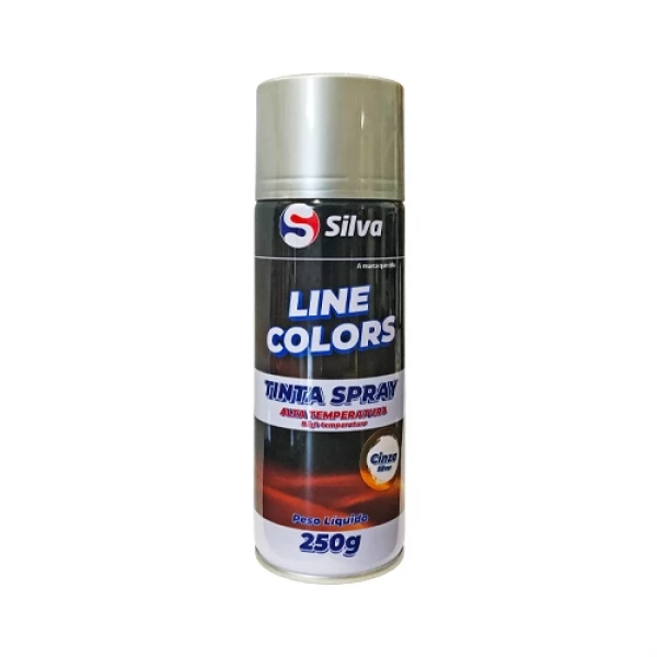 Tinta Spray Cinza Alta Temperatura 