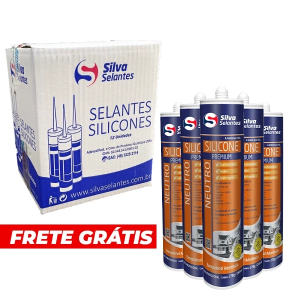 Silicone Neutro - Kit com 12 und.