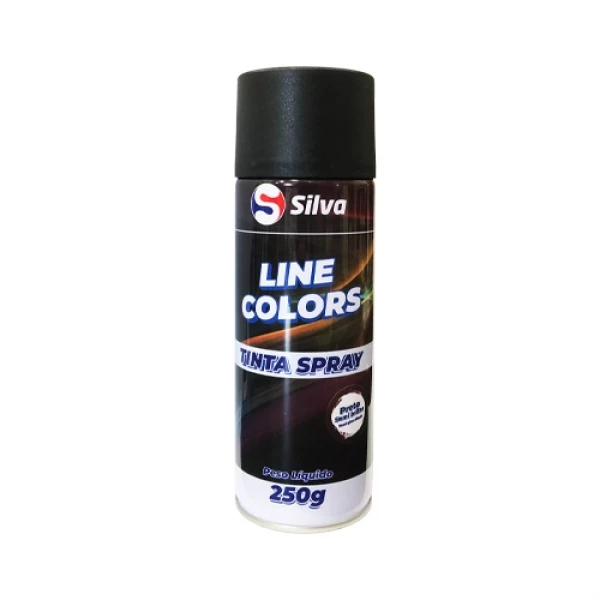 Tinta Spray Preto Semi Brilho 