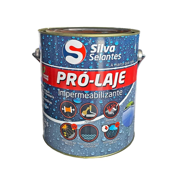 PU LÍQUIDO PRÓ LAJE - IMPERMEABILIZANTE LATA 4,3KG - CINZA