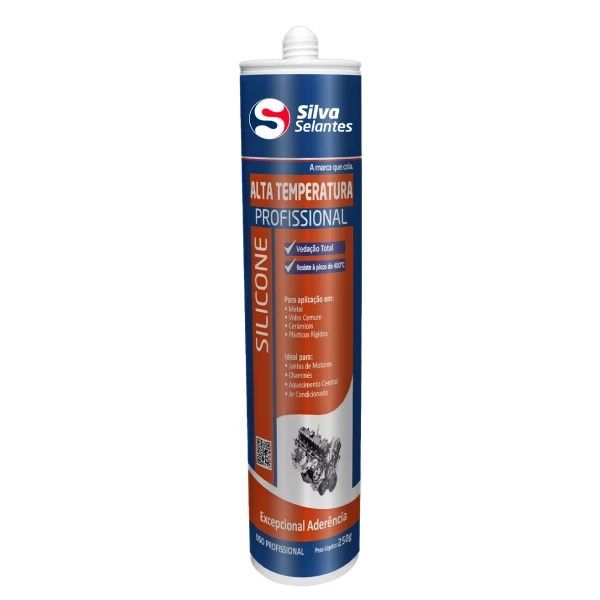 Silicone Alta Temperatura Neutro Preto 