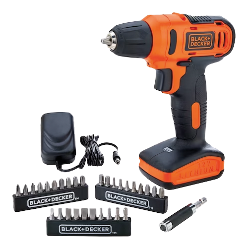 BLACK DECKER PARAFUSADEIRA FURAD.12V C/31 ACES+MAL LD12SC-BR